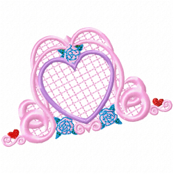 Hearts Embroidery Design 6